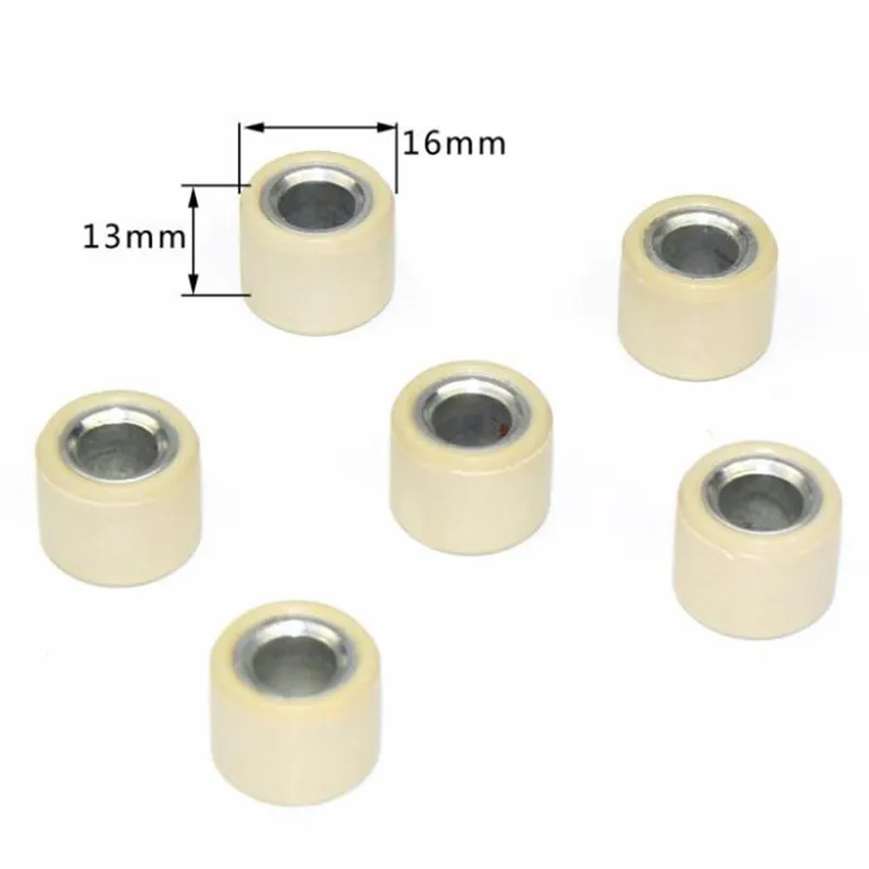 

6Pcs GY6 50 80cc Driving Wheel Variator Roller Modified Scooter Engine Parts