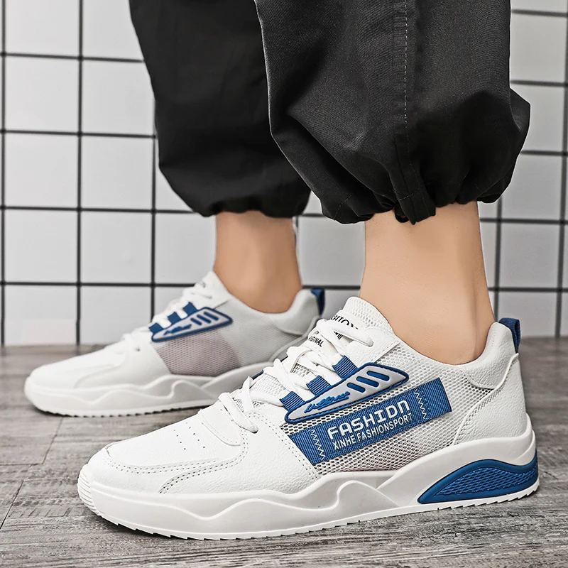 

2023 Summer New Men's Shoe Mesh Breathable Sports Casual Mesh Shoe Men's Lightweight Running Shoe