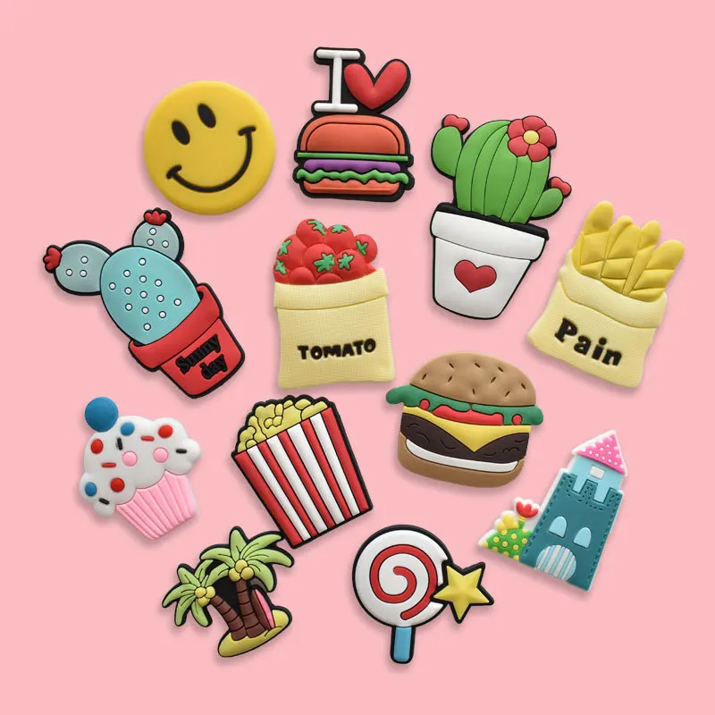 

12Pcs/lot PVC Cartoon Fridge Magnets for Children Toddler Kids Toy Simulation Food Plant Magnetic Magnets for Refrigerator Decor