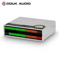 douk audio 56 bit sound level meter audio display analyzer led music spectrum visualizer desktop lamps for home stereo system