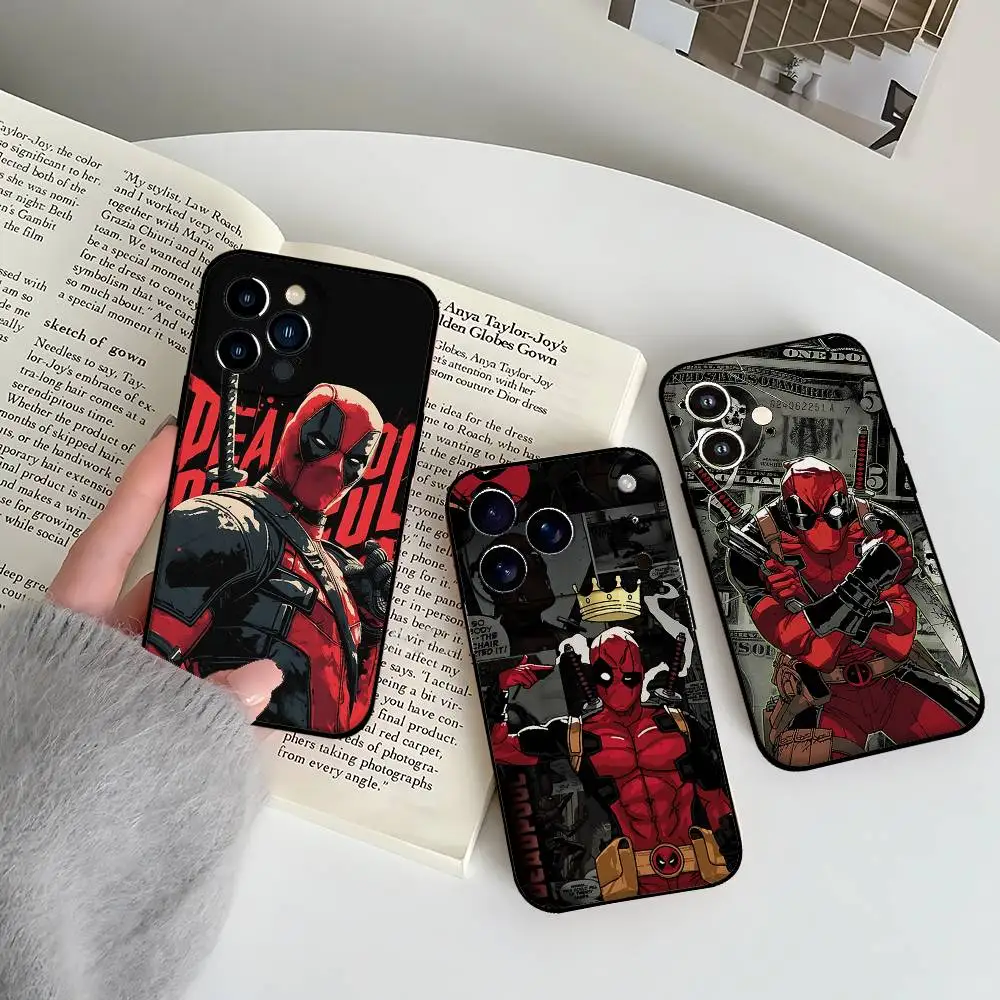 Фото Крутой милый чехол для телефона D-deadpoolS, черный, подходит для IPhone 17,16,15,11,13,14 Pro Max, Plus, X, Xr, Xs Max, 13Mini №5
