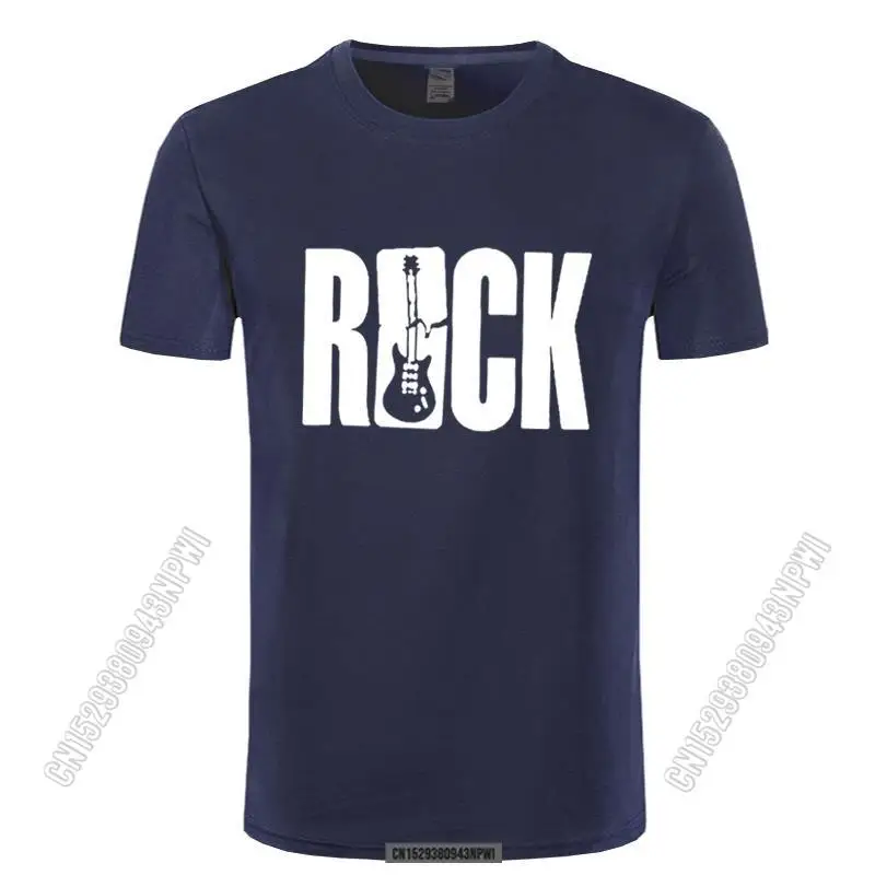 

2022 New Streetwear Men's O-Neck Stylish Chic T Shirt Rock Guitars Music Pirnt T-Shirt Hip Hop Rock'n'roll Tees Tops Harajuku
