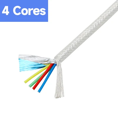 

Экранированные провода Hi-Fi аудио OFC посеребренный медный кабель