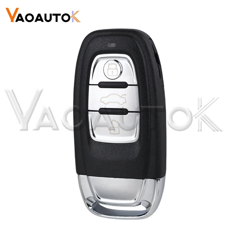 

Чехол Smart Auto Remote Key Shell Fob для Audi A4l A3 A4 A5 A6 A8 Quattro Q5 Q7 A6 A8 Сменный корпус автомобильного ключа 3/4 кнопки