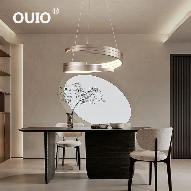 

Chandelier light luxury simple atmosphere led crystal lamp lamp home bedroom living room Nordic minimalist dining chandelier