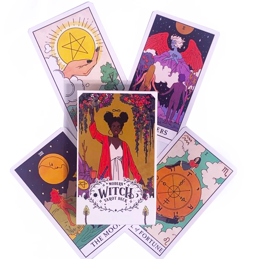 

Современные карты Таро ведьмы колода Таро с направляющей книга игральные карты миниатюры судьба гадания особая настольная игра