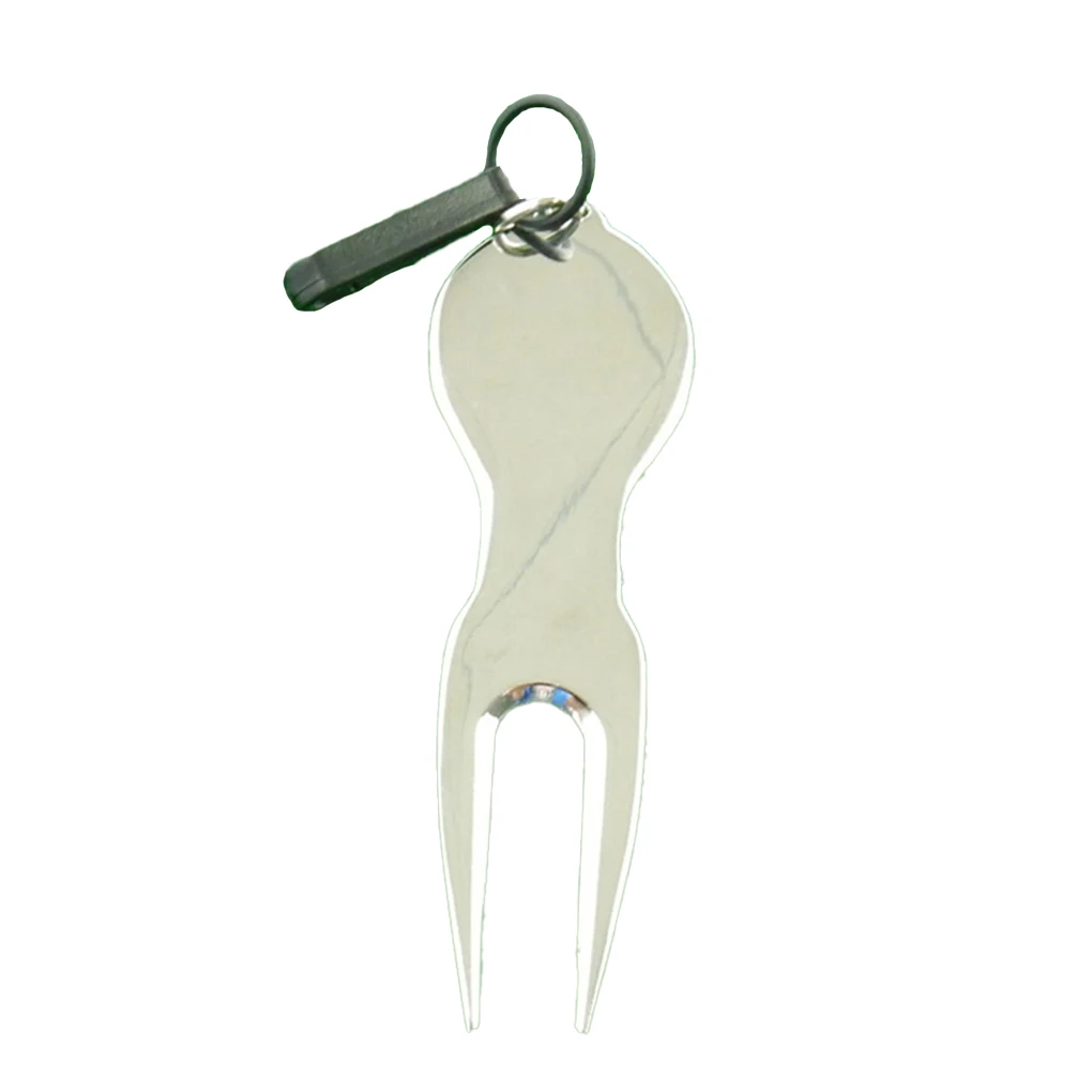 

Golf Pitchfork Putting Green Pitch Groove with Ball Marker Professional Divot Tool Outside Practice Golfer Gifts