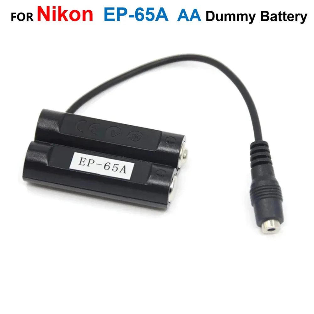 

EP-65A EP65A DC Coupler AA Dummy Battery Fit EH-65A EH65A Power Supply For Nikon P60 P50 L18 L16 L15 L14 L12 L11 L6 L5 L3 Camera