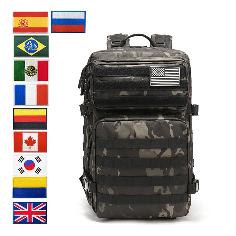 

Hunting Sport Backpack 50L Multifunction Tactical Mountaineering Shoulders Bags RucksacksOutdoor High capacity 3P Attack