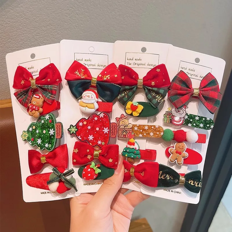 Детская заколка для волос с челкой 5 шт