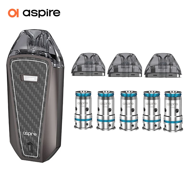 Vaper Electronic Cigarette Aspire AVP Pro Kit Plus 3 Pods and 5PCS 0.65Ω Mesh Coils Vape E-cigarette System E-cig Vapeadore enlarge