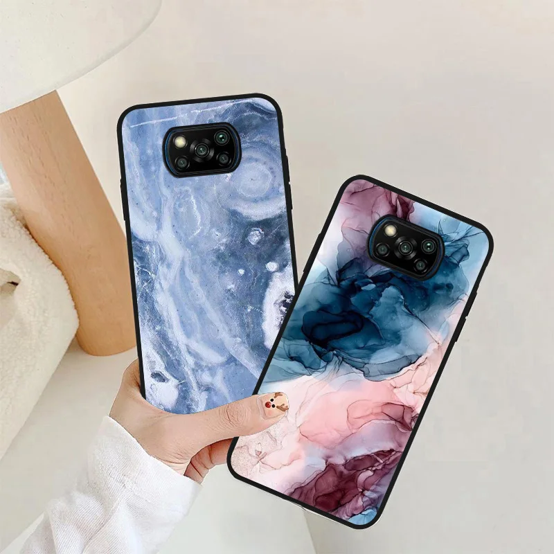 

Marble Pattern Case for Xiaomi Poco M4 Pro Case M3 X3 Pro F3 Cover Redmi Note 8 9 10 11 Pro Xiaomi 12 11T Mi 11 Lite 5G NE Funda