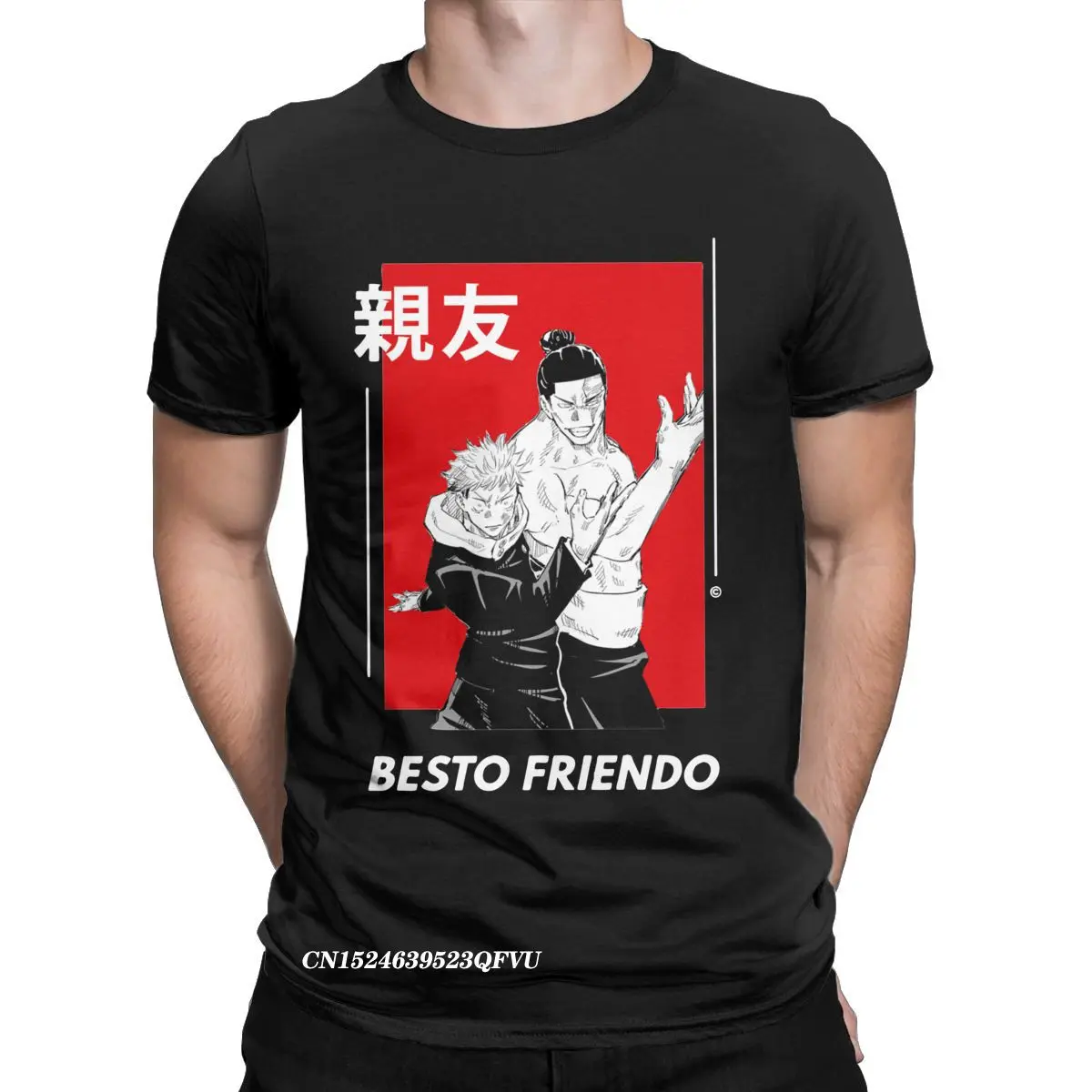 

Funny Besto Friendo Itadori And Todo Pose Jujutsu Kaisen Tee Shirt For Men Cotton Tops T Shirts Harajuku Tees New Arrival