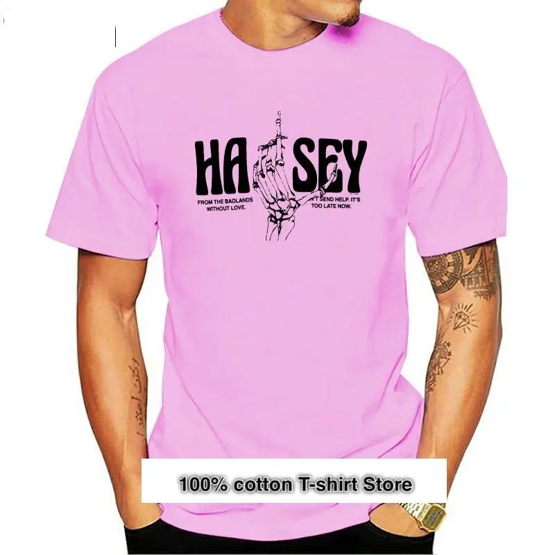Camiseta de Halsey para hombre ropa Street blanca регулируемая suave The Badlands nueva