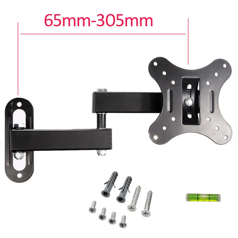 LCD-12M 10" 24" 27" cantilever Coating Finished LCD LED TV Wall Mount Bracket Universal Rotated Holder for Flat Panel TV