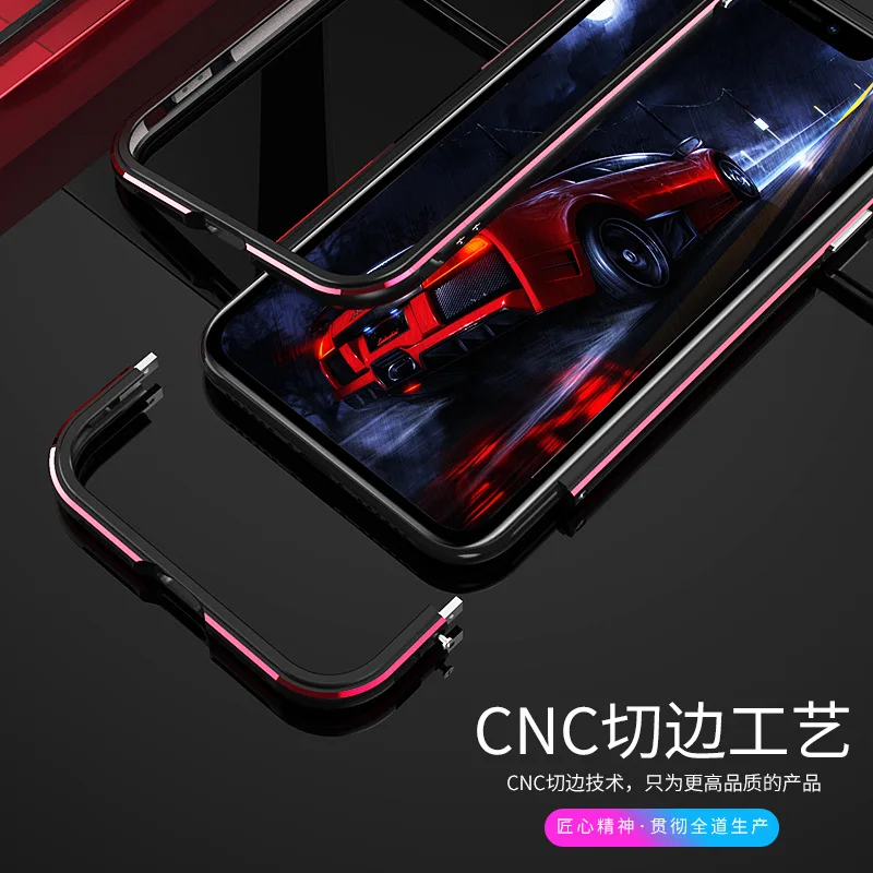 

New Arrival Metal Bumper Case For iPhone 12 11 Pro Max iPhone12 12Pro 11Pro 12mini Metal Lens circle Film Phone Border