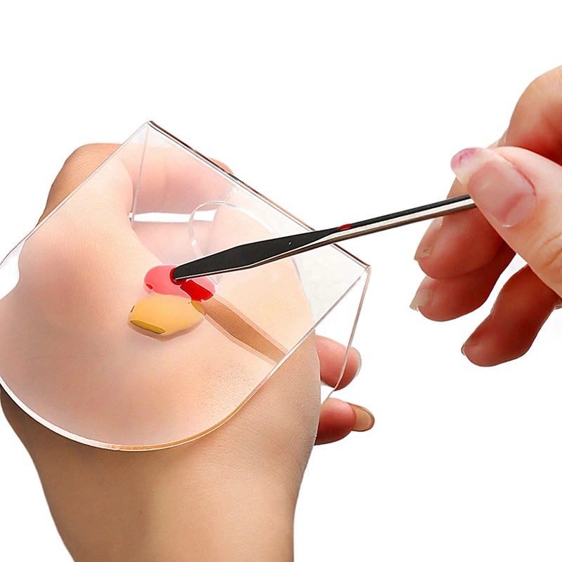 Акриловая палитра лопатка гелевая основа для маникюра тени век искусственные