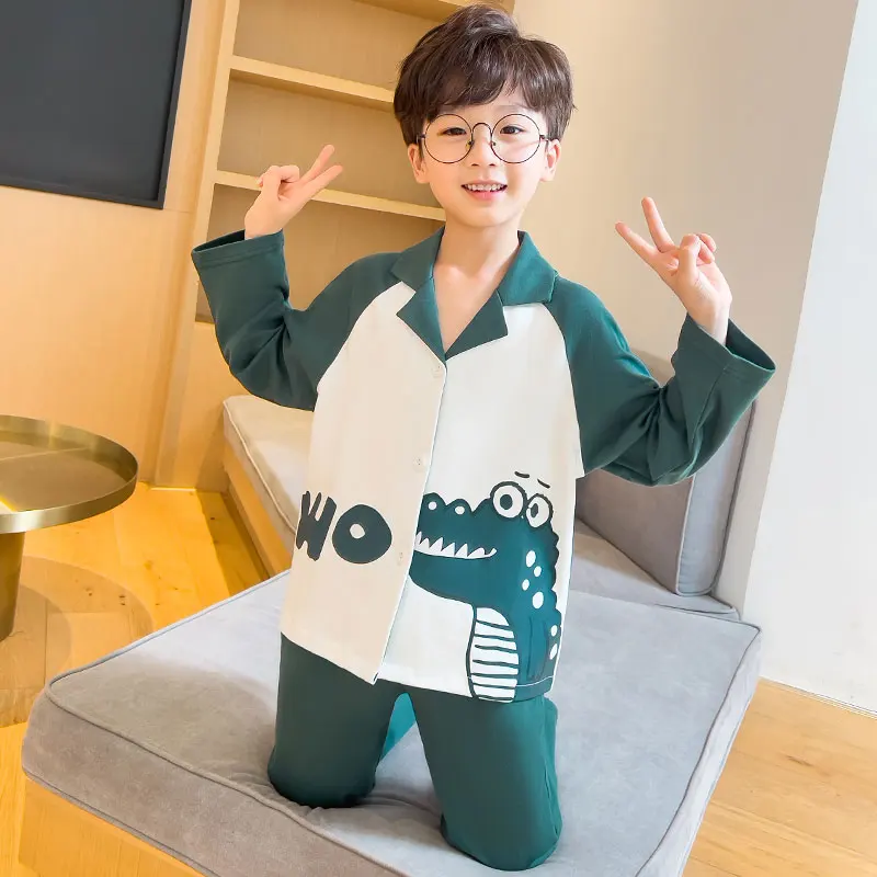 

Disney Children's Pajamas for Boys Suits Cotton Autumn Winter Teen Girl Pajamas Set Boy Sets Nightwear for Kids Sleepwear Set