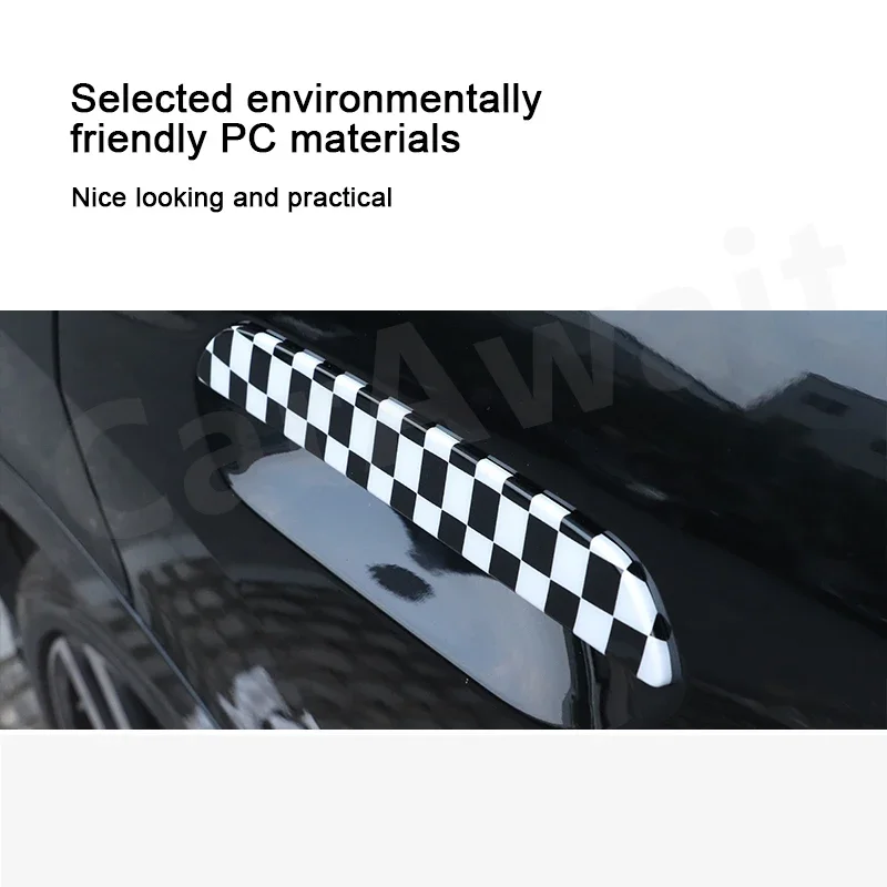 Для MINI Countryman JCW U25 J01 J05 2024 2025 Наклейка на внешнюю дверную ручку Накладка для