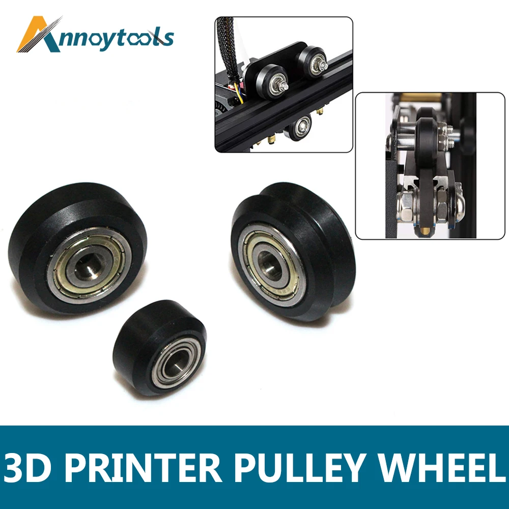 Детали для 3D-принтера пластиковое колесо с подшипником направляющий шкив
