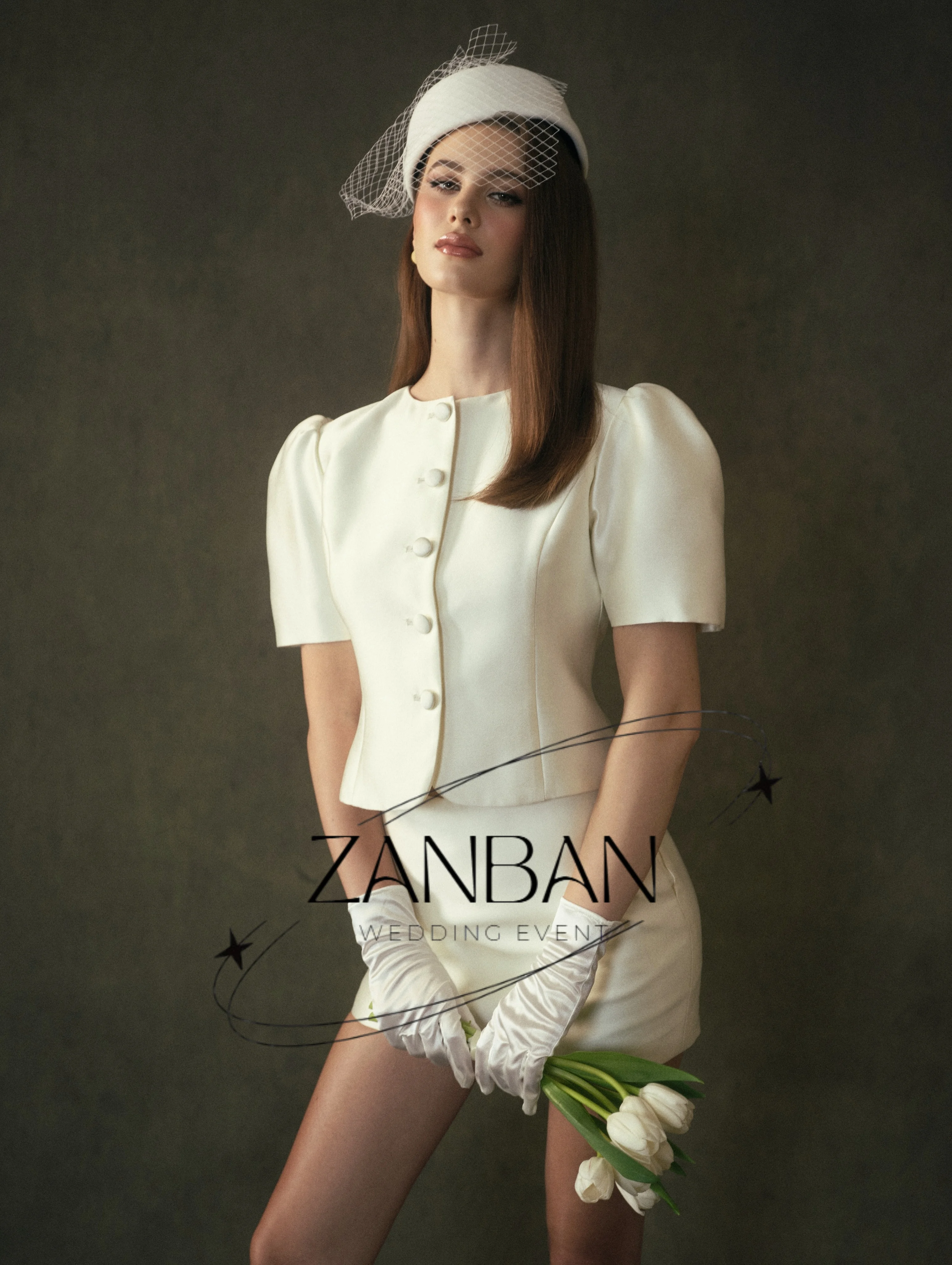 Фото ZanBan Новое Изысканное Короткое Свадебное/Вечернее Платье на Заказ, Комплект из 2 Предметов: Мини-платье с Короткими Рукавами и Коктейльное Платье для Выпускного/Бала №2