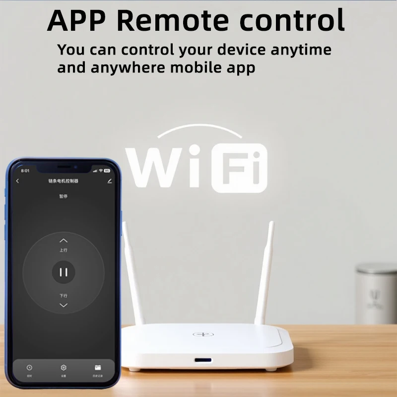 Фото Контроллер двигателя электрического линейного привода Tuya Smart Life Wi-Fi, 12 В постоянного тока, 24 В, 32 В, пульт RF433, работает с Alexa и Google home №3