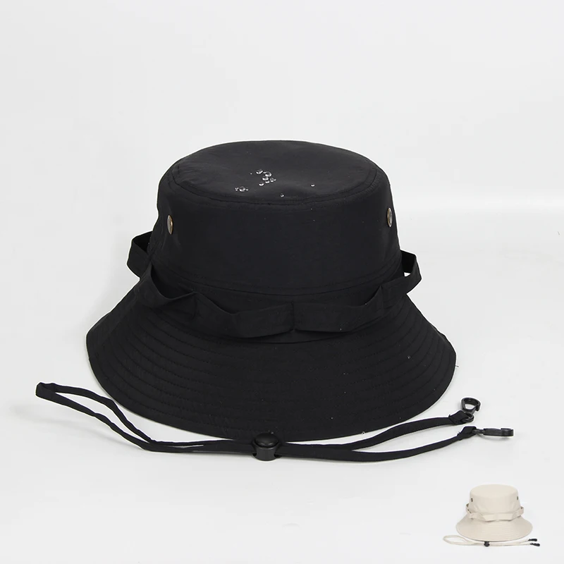 

2022 Large Size Summer Waterproof Fast Dry Kapelusz Damski Fisherman Sun Gorro Pescador Hat For Women Men Bucket Caps 58-62cm
