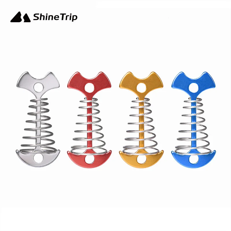 

Outdoor Fishbone Anchor Tent Nail Aluminum Lamp Fishbone Floor Spring Nail Aluminum Tent Nail Pile Accessories