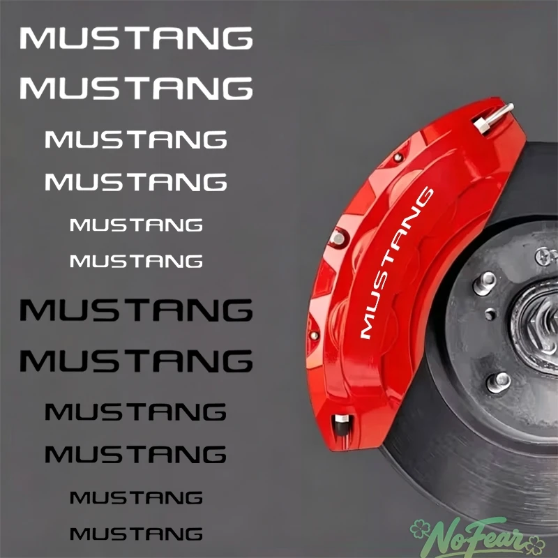 Фото Термостойкие наклейки на тормозные суппорты для Ford Bronco STLine, Focus MK2, MK3, MK4, SHELBY, Mondeo, Mustang GT и других аксессуаров. №1