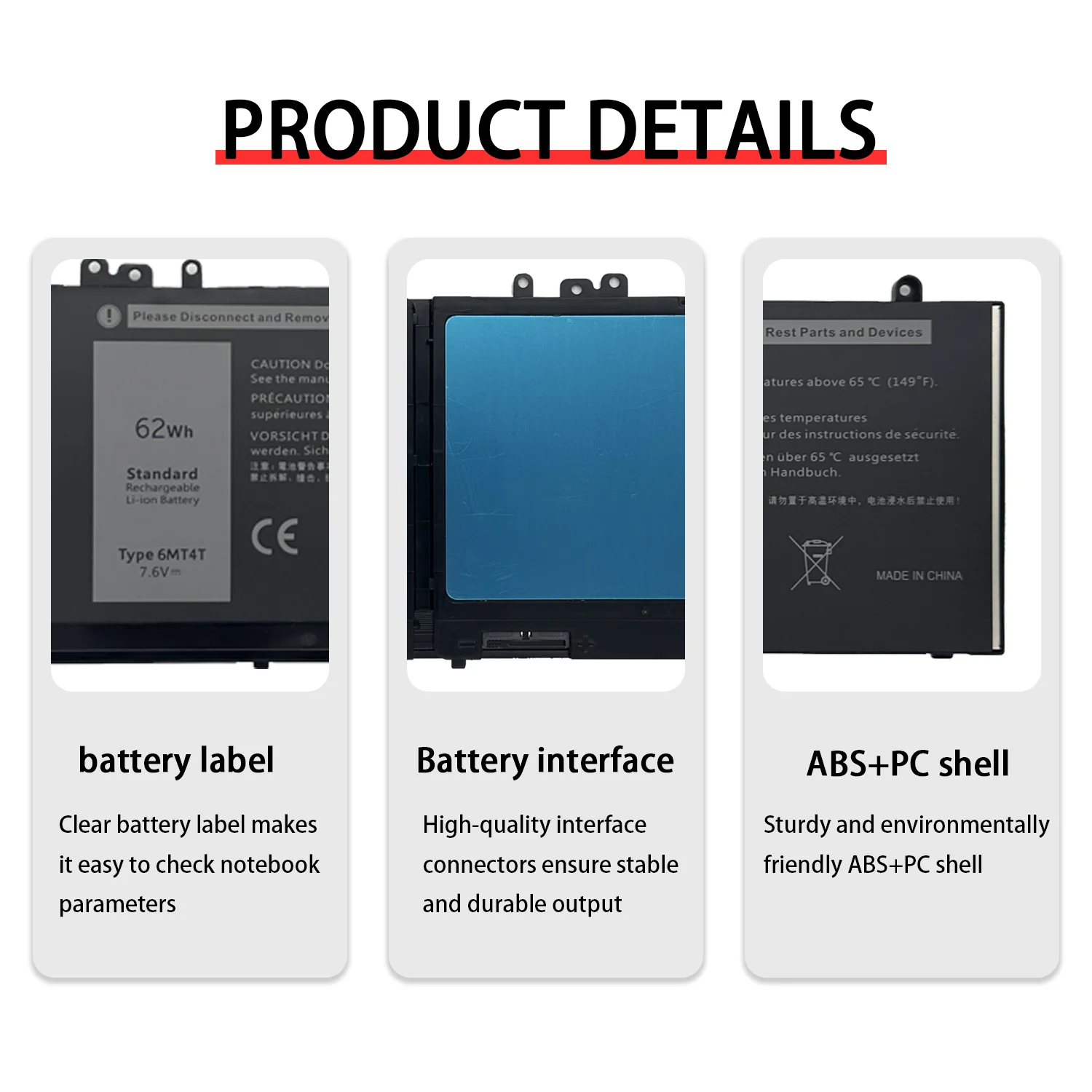 Новый 6MT4T для аккумулятора Dell Latitude E5470 E5570 Precision 3510 0HK6DV 079VRK TXF9M 0TXF9M 6842 мАч 62 Втч