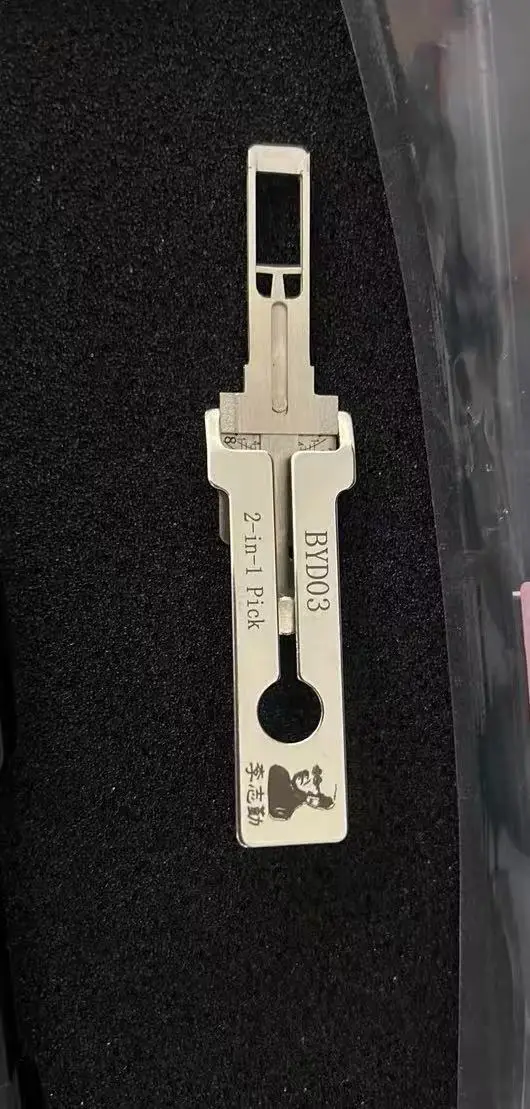 

Lishi 2in1 для BYD03 Pick Tool для BYD Han Song L Tengshi Lockpick Decoder MINI Version Измерительный инструмент/Han, Tang, L Скрытая ручка