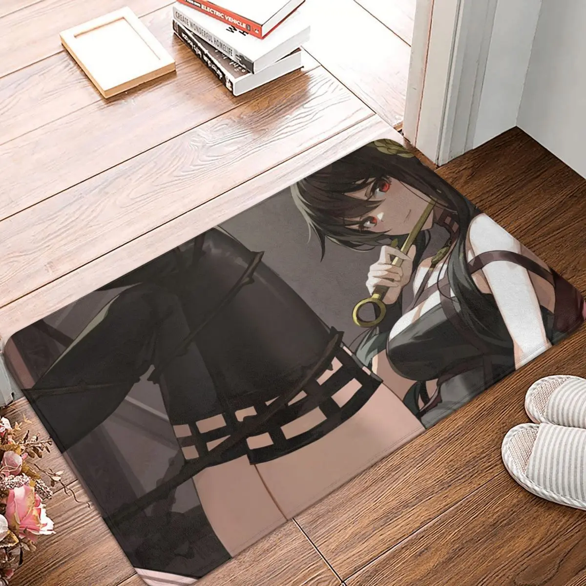 

Spy X Family Anime Bathroom Mat Yor Briar Sexy Doormat Flannel Carpet Balcony Rug Home Decor