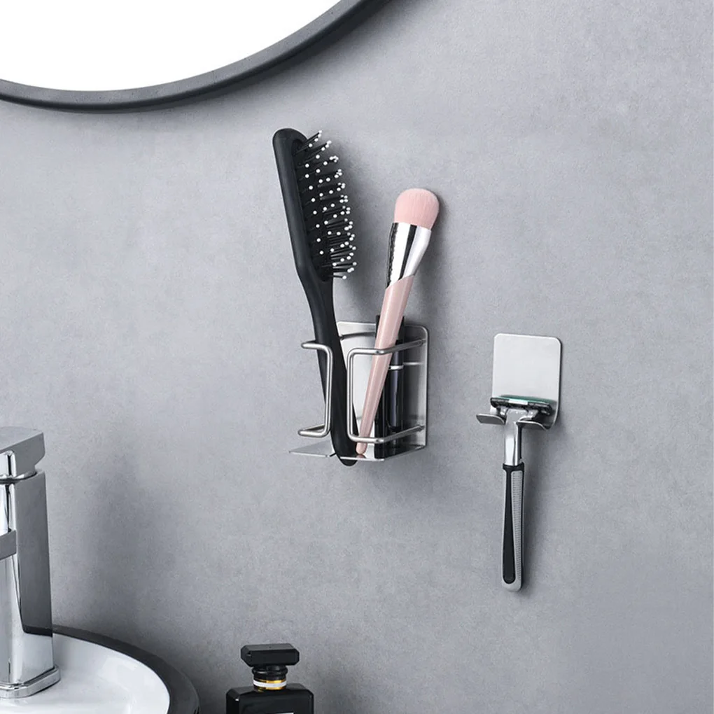 

Держатель для зубной щетки из нержавеющей стали, стойка для хранения зубной пасты, вешалка, органайзер, аксессуар для дома, ванной комнаты, о...