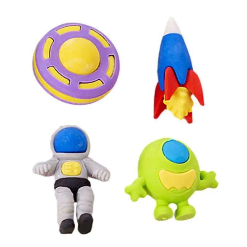 

Space Erasers For Kids 4Pcs Space-themed Cute Eraser For Kids Stationery Supplies For Student Classroom Prizes Rewards Game