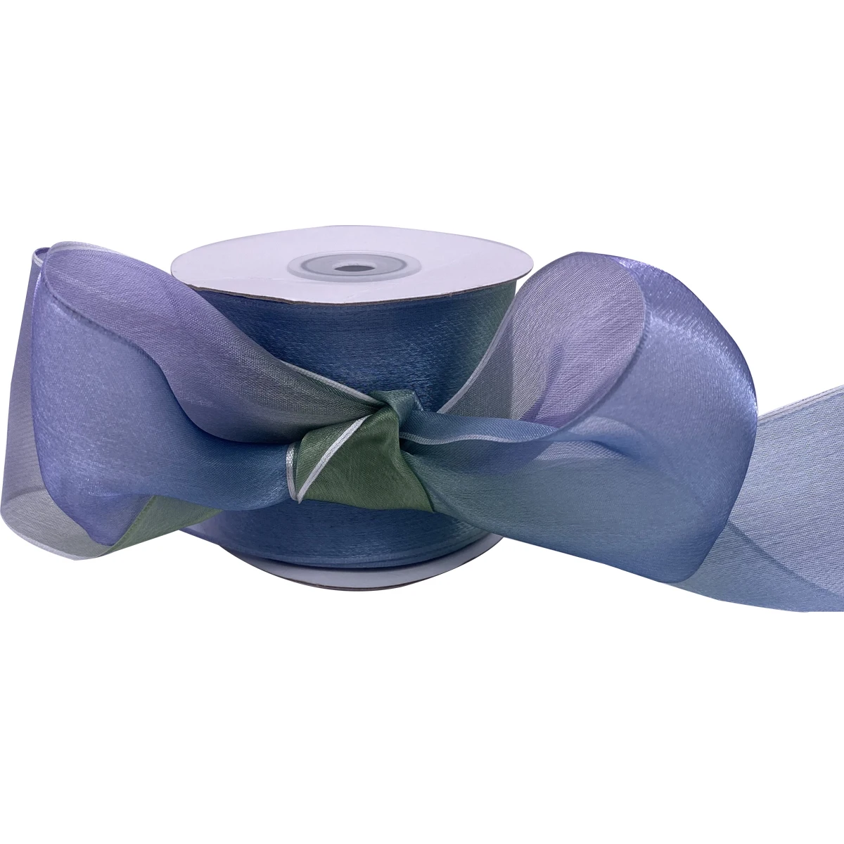

5 10 25 Yards/Roll 63mm Wired Printing Transparent Gradient Sheer Ribbon for Gift Wrap Decorative Fabric Ribbon DIY Bow Crafts
