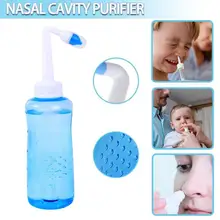 코 세척 클리너 비강 세척기 린스 병 코 보호기 클리너 알레르기 비염 방지 성인 어린이 Neti Pot 코 케어