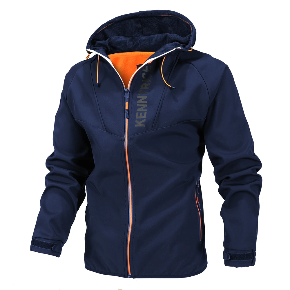 

Мужская Уличная теплая куртка из плюша, с защитой от ветра и воды