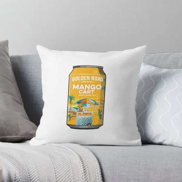 

Mango Cart Beer Can Mango Wheat Ale Printing Throw Pillow Cover Decor Bed Bedroom Decorative Case Wedding Pillows not include