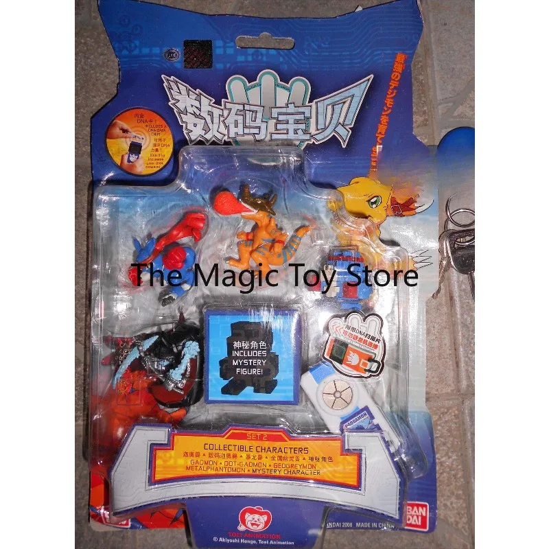 Фото Оригинальная коллекционная мини-фигурка Bandai Mystery Digimon Evolution 0: Гажоу, Тиранномон и Метал Гостмон, модель, коллекционный предмет №1