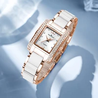 ladies watch ceramic diamond waterproof quartz watch fashion watch