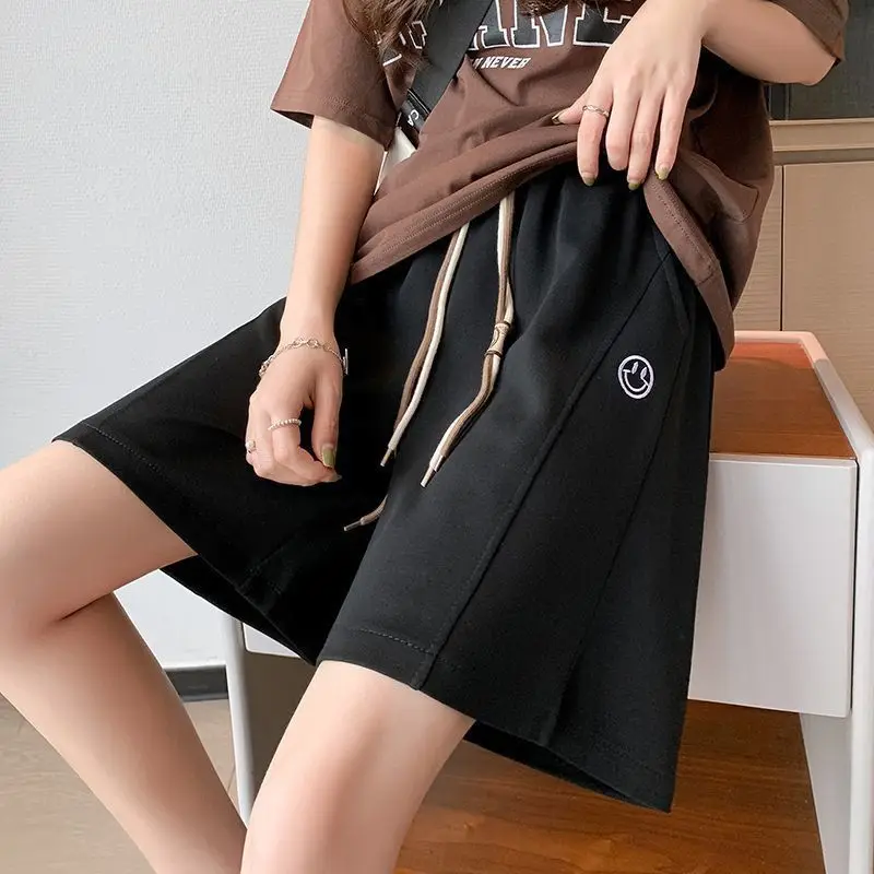 Женская однотонная прямая летняя одежда удобные шорты в стиле &quotкэжуал&quot с