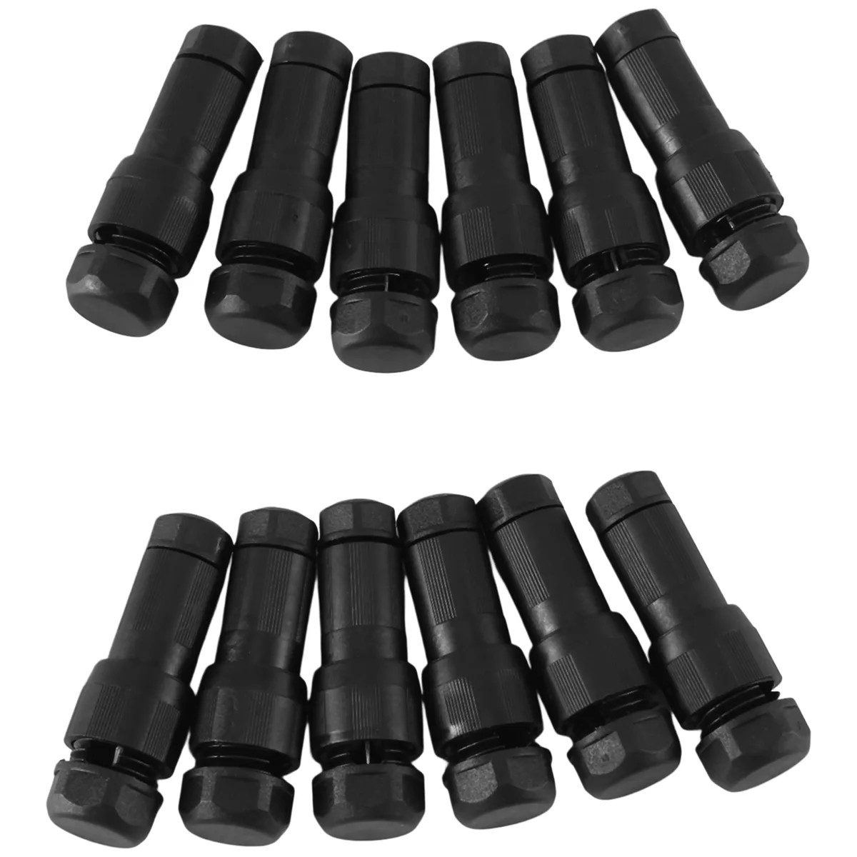 

12 Sets of Wire Quick Connectors Garden Lights Twisted Low Voltage Puncture Splitter No Stripping Welding Cable