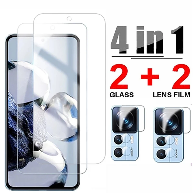 

Закаленное стекло 4 в 1 9H для Xiaomi 12T Pro, Защита экрана для Xiaomi 11T Pro Mi 12T Pro 12t pro, Защитное стекло для объектива камеры