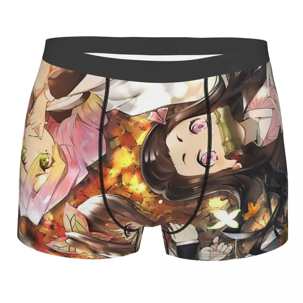 

10 Men Boxer Briefs Demon Slayer Kimetsu no Yaiba Anime Breathable Creative Underpants High Quality Print Shorts Birthday Gifts