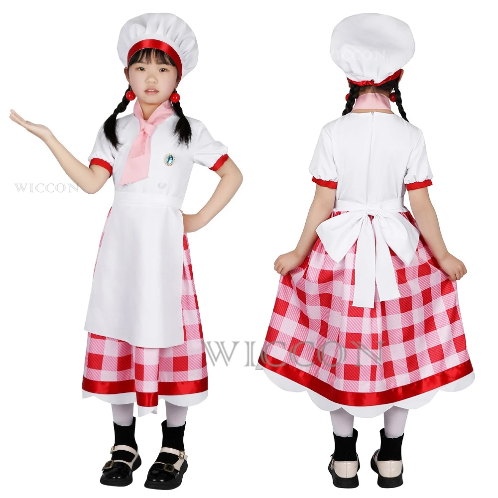 Игра Принцесса Персик Showtime Косплей Костюм Кондитерский Шеф Платье Принцессы