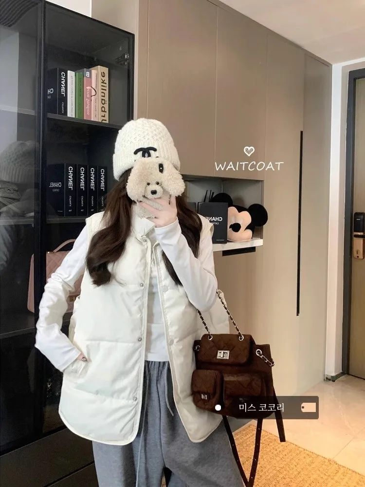 Корейская серия теплая куртка с хлопковой подкладкой жилет верхняя одежда