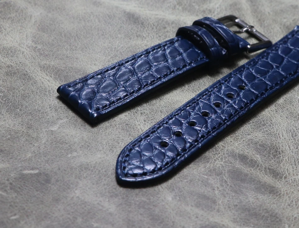 18mm 20mm Burgundy Strap Crocodile Leather Replacement Watchbands Alligator Grain Genuine Product Watch Band Lady Men Bracelet