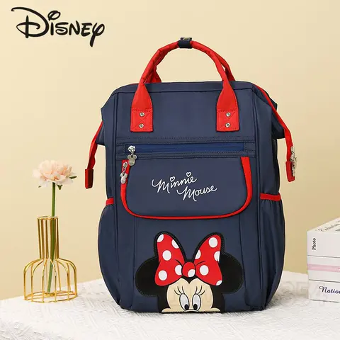 Новинка, рюкзак для подгузников Disney с Микки Маусом, роскошная Брендовая детская сумка с рисунком, модная Водонепроницаемая многофункциональная сумка