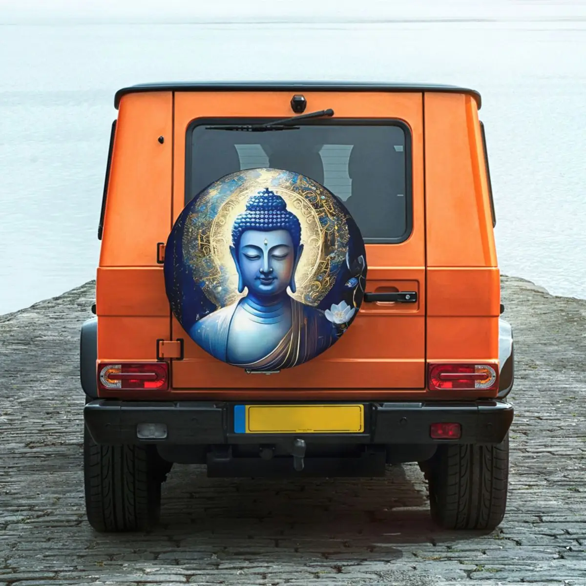 

Buddha Art Drawing Tire Cover Wheel Protectors Weatherproof Universal for Jeep Trailer RV SUV Truck Camper Travel Trailer