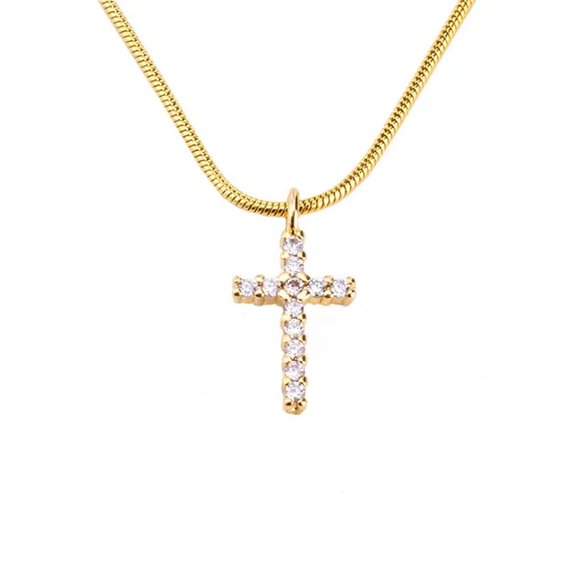 Simple Fashion Gold Necklace Set with 